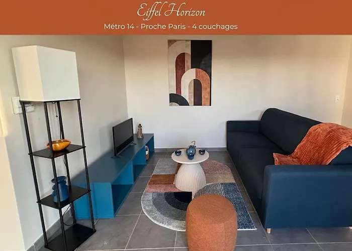 Фото Апартаменты Eiffel Horizon Proche Paris Metro 14 Жантийи