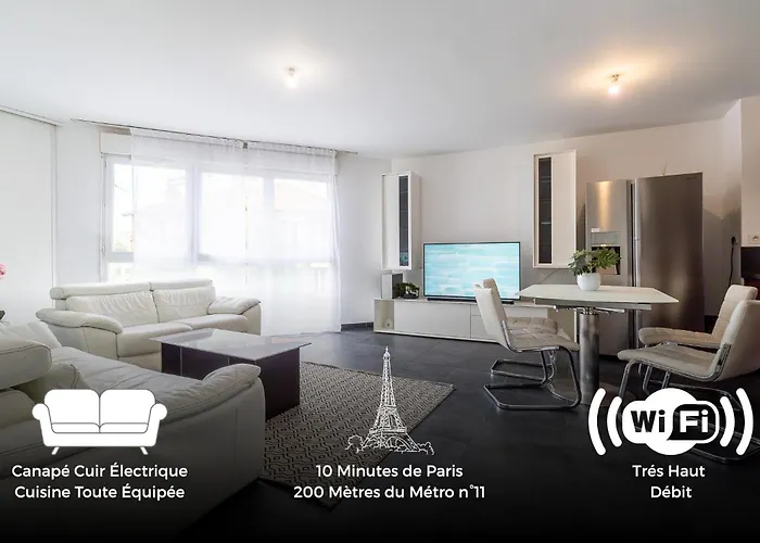 Luxueux T3 Balcon,10Min Paris& Cuisine Equipee Apartment Romainville photo